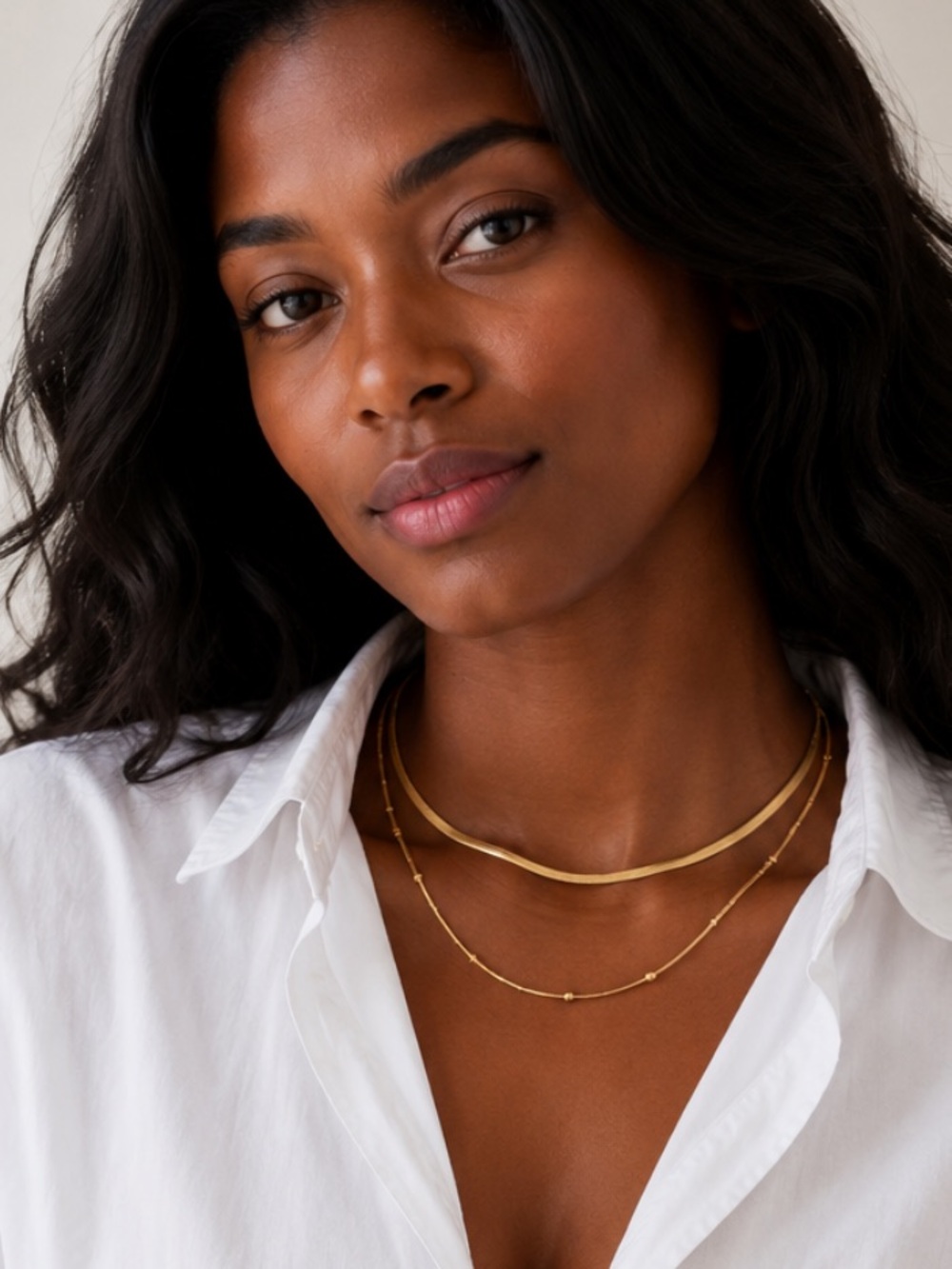 New! Classic 18K Gold Plated Necklace Stack Set NWOT 5071